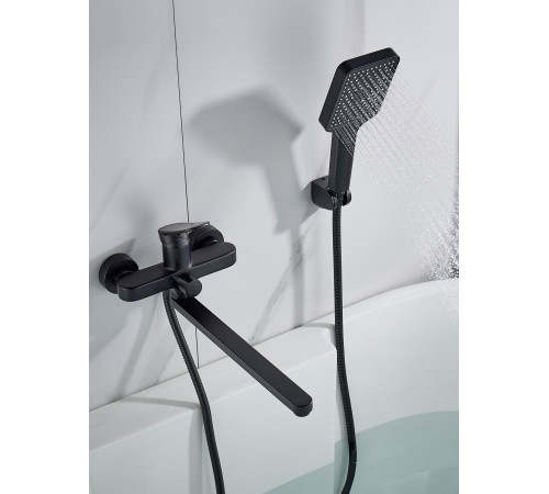 Смеситель для ванны Shevanik S4522H, черный