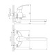 Смеситель для ванны Haiba HB2221, хром