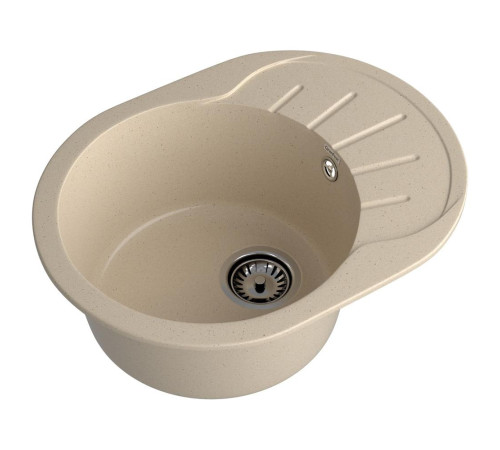 Кухонная мойка GranFest RONDO 580L, кашемир