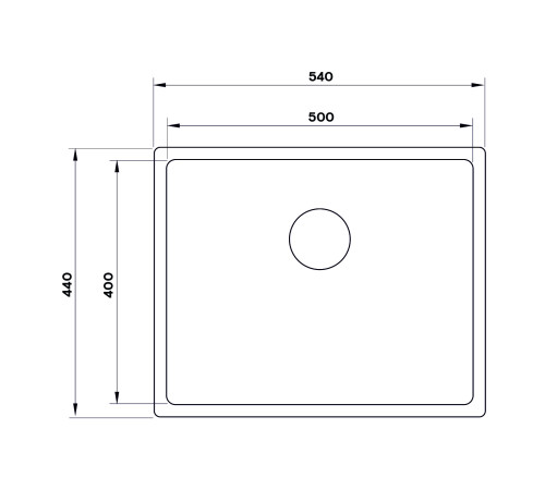 Кухонная мойка UKINOX Techno TEB500.400 -GT10P, 40*50