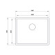 Кухонная мойка UKINOX Techno TEB500.400 -GT10P, 40*50