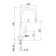 Смеситель для кухни Webert Lima LM940302560, черный