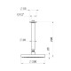 Верхний душ Webert AC0940980METAL, розовое золото