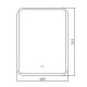 Зеркало Silver Mirrors Стив 685х915 - 2 вертикальный (подогрев, сенсорный выключатель)