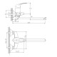 Смеситель для ванны Haiba HB2203, хром