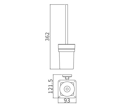 Ершик для унитаза GAPPO G3810, хром