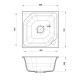 Кухонная мойка Rivelato LOCUS LS-50, топаз