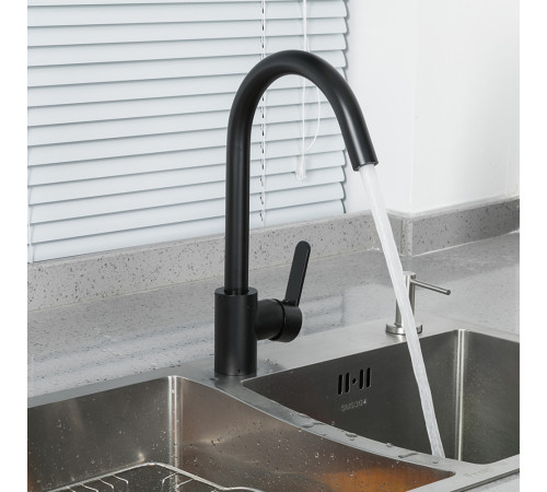 Смеситель для кухни FRUD R42052-12, черный