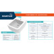 Подвесное биде SMARTFLOW VIGENTE SMFB811-WH, белый