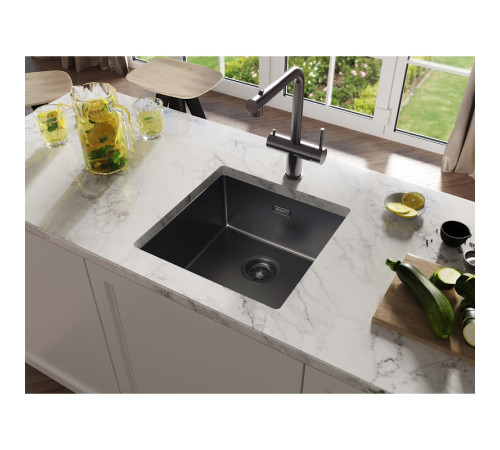 Кухонная мойка Grandex Aqua Optima 5011353, графит