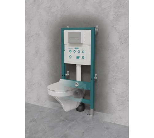 Инсталляция для подвесного унитаза Knotlor ISWC503FG, бирюзовый (серия 2)
