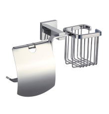 Держатель для туалетной бумаги и освежителя Savol S-L06551A, хром