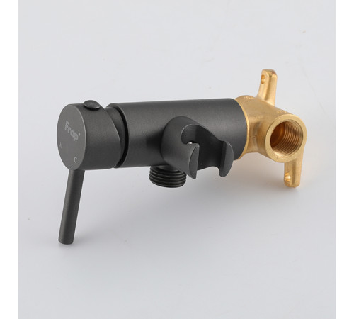 Гигиенический душ со смесителем FRAP F7505-9, графит