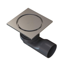 Душевой трап точечный Knotlor SDSC100BS, матовая сталь