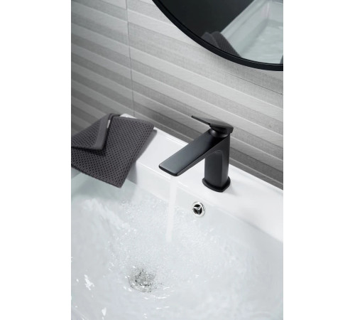 Cмеситель для раковины Knotlor KN-70/BL, черный