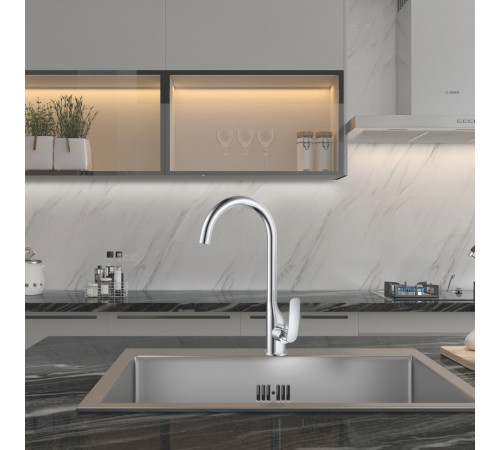 Смеситель для кухни Haiba HB70616, хром