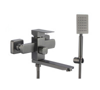 Смеситель для ванны Fmark FS8104Q, графит