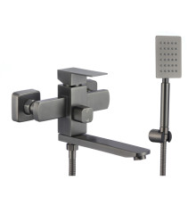 Смеситель для ванны Fmark FS8104Q, графит