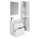 Тумба с раковиной подвесная Dreja Slim 65 см, белый