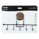 Крючок для ванной FIXSEN MAGIC WOOD FX-46005-5, черный/коричневый