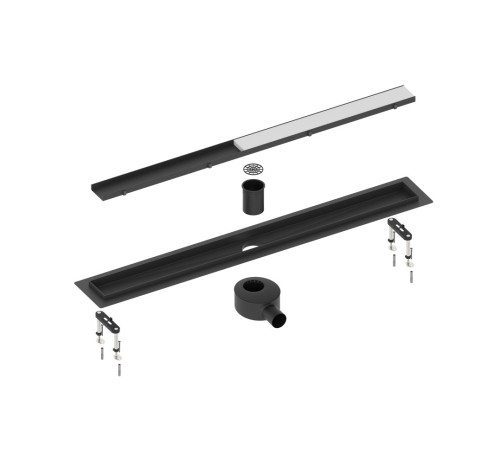 Душевой лоток (двухсторонняя решетка) TIMO Drain System DS230208/03, черный