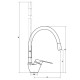 Смеситель для кухни VODA Elastic hose EH519W