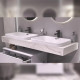 Столешница Velvex Unit 140, белый мрамор