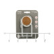 Крючок для ванной FIXSEN MAGIC WHITE FX-47005-5, белый/коричневый