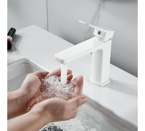 Смеситель для раковины Raffine F0199C, белый