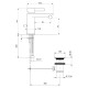 Смеситель для биде Webert DoReMi DR840102560, черный