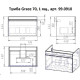Тумба под раковину подвесная Dreja Grace 70 см, белый