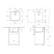 Кухонная мойка Ulgran Quartz Under 400-07, уголь