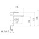 Смеситель для раковины Fmark FS8701A, хром