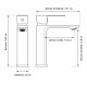 Смеситель для раковины Frap F10504, хром