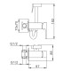 Гигиенический душ со смесителем FRAP F7506-6, черный
