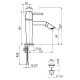 Смеситель для раковины Webert Opera moderna OE830102560, черный