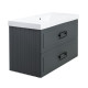 Тумба под раковину подвесная La Fenice Cubo TWIN FNC-01-CUB-G-100-2, серо-зеленая