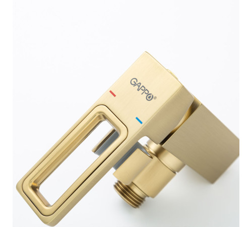 Гигиенический душ со смесителем GAPPO G7217-13, золотой сатин