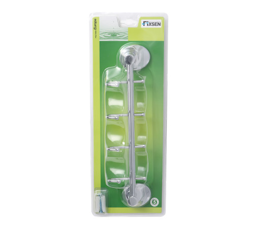 Планка с четырьмя крючками FIXSEN EUROPA FX-21805-4, хром