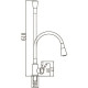 Смеситель для кухни Savol S-3002AM02, хром