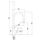 Смеситель для кухни с гибким изливом Fmark FS8255C-02, матовое золото