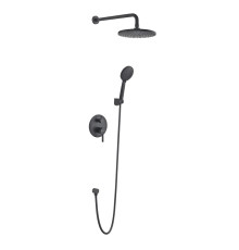 Душевая система встраиваемая Voda Vessel Black Set_3in1/VSET3in1VSLB, черный