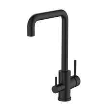 Смеситель для кухни с подключением фильтра Voda Kitchen FW519Black, черный