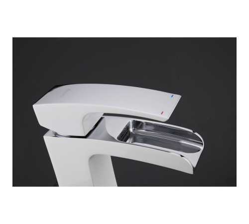 Смеситель для раковины Gappo G1007-30, белый/хром