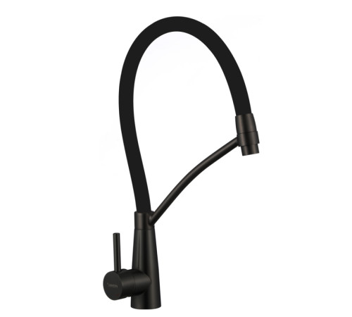Смеситель для кухни с гибким изливом Fmark FS8255H-01, черный