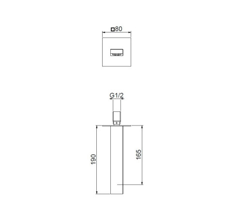 Излив Webert Pegaso AC0327010, золото
