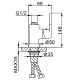 Корпус для кухонного смесителя FRAP F4034, белый
