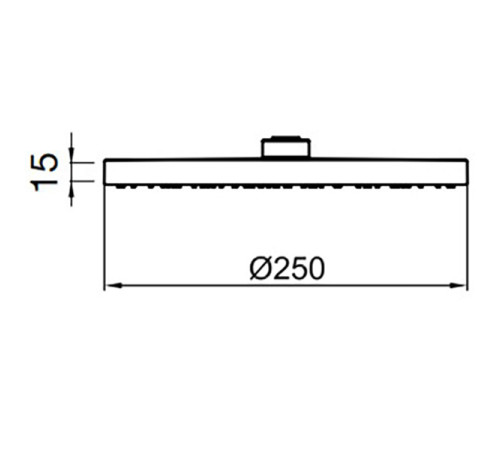 Верхний душ Webert Comfort AC1011015STEEL, хром
