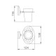 Стакан для ванной комнаты Haiba HB1606-1, хром