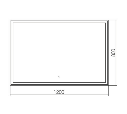 Зеркало RAVAL Стелла Stll.02.1200x800/W/RL, 120 см